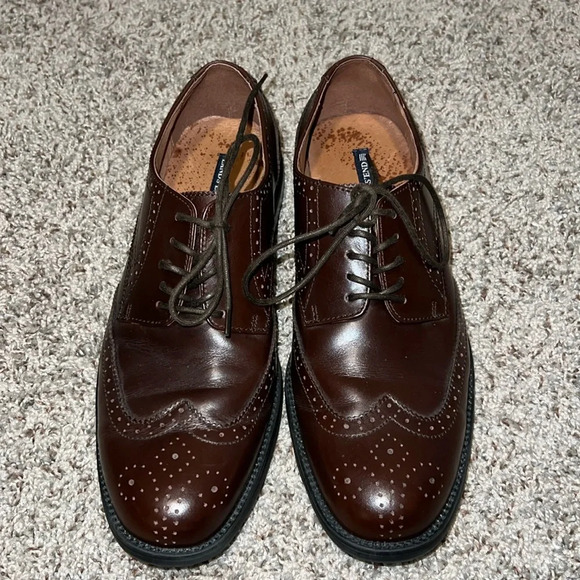 Lands End Men’s Lace Up Oxford Shoes - Picture 1 of 8